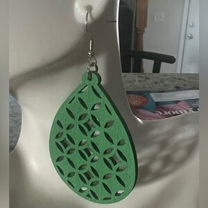Teardrop shaped earrings